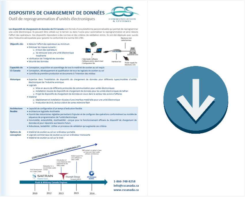 Brochure Chargeurs de données