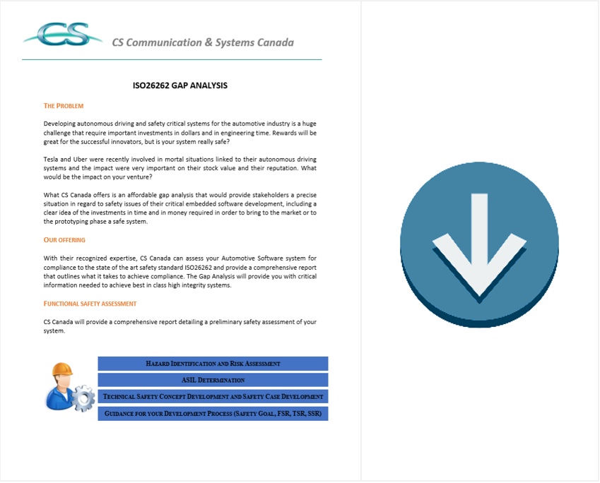 ISO 26262 gap analysis brochure
